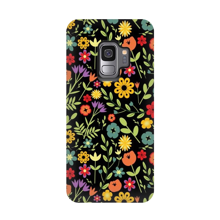 Galaxy S9 StrongFit Beautiful Flower Garden by ArtsCase
