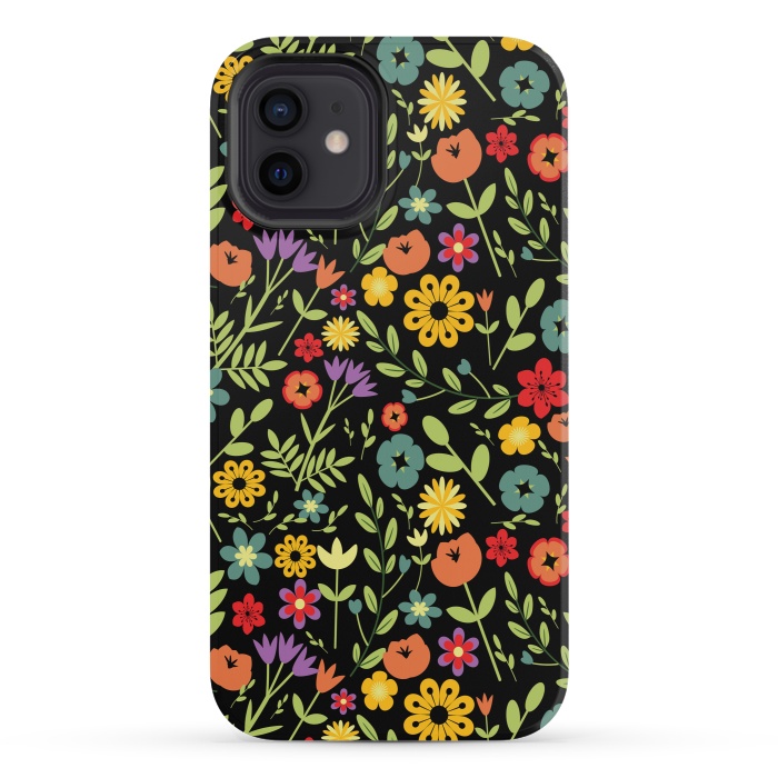 iPhone 12 mini StrongFit Beautiful Flower Garden by ArtsCase
