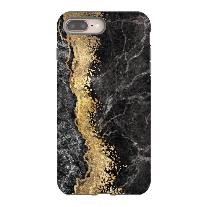 iPhone 7 plus StrongFit Abstract background creative marble texture and gold leaf by ArtsCase