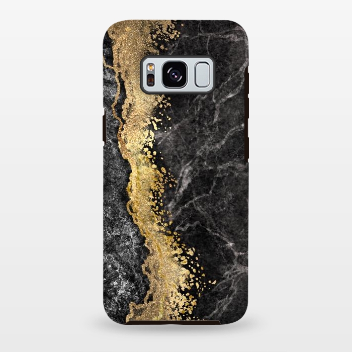 Galaxy S8 plus StrongFit Abstract background creative marble texture and gold leaf by ArtsCase