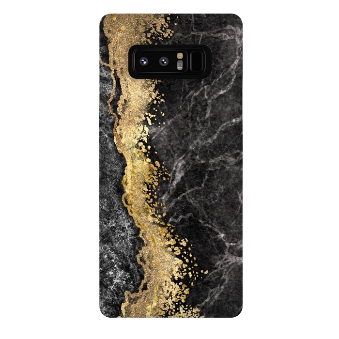 Galaxy Note 8 StrongFit Abstract background creative marble texture and gold leaf by ArtsCase