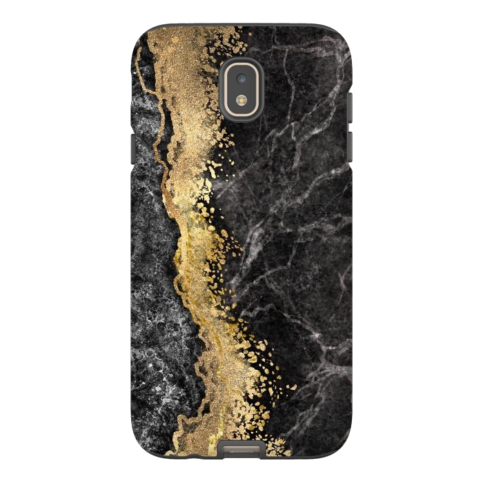 Galaxy J7 StrongFit Abstract background creative marble texture and gold leaf by ArtsCase