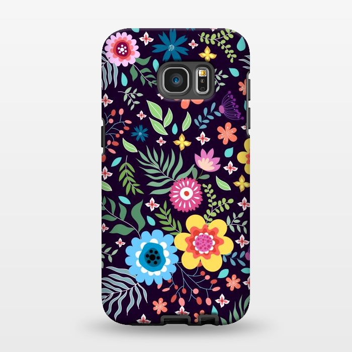 Galaxy S7 EDGE StrongFit Colourful Flowers by ArtsCase