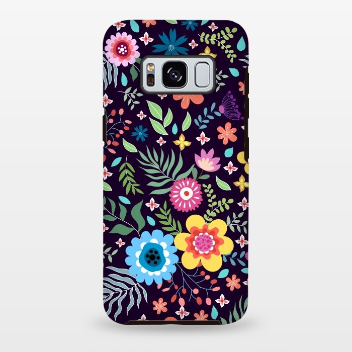 Galaxy S8 plus StrongFit Colourful Flowers by ArtsCase