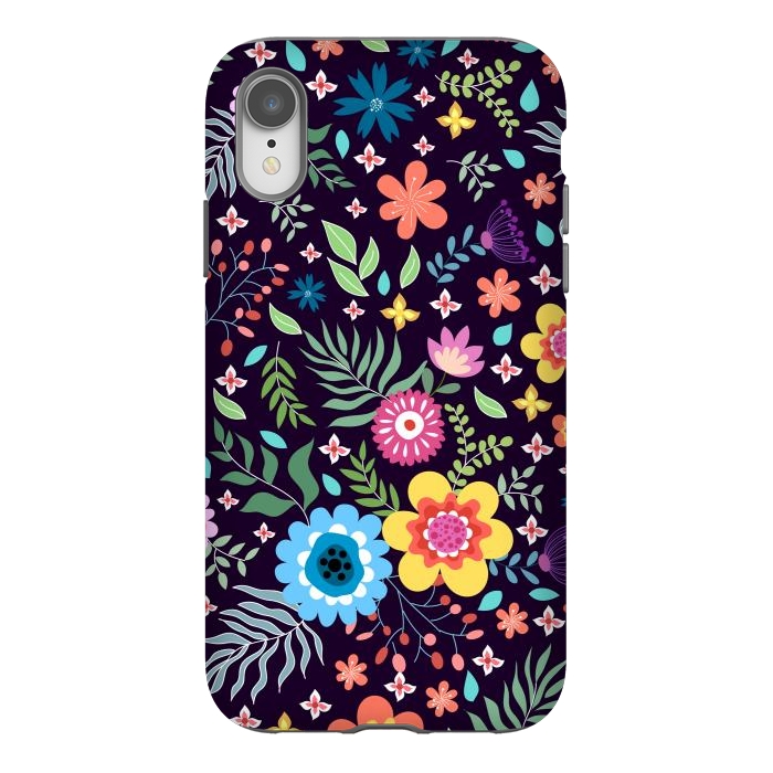 iPhone Xr StrongFit Colourful Flowers by ArtsCase