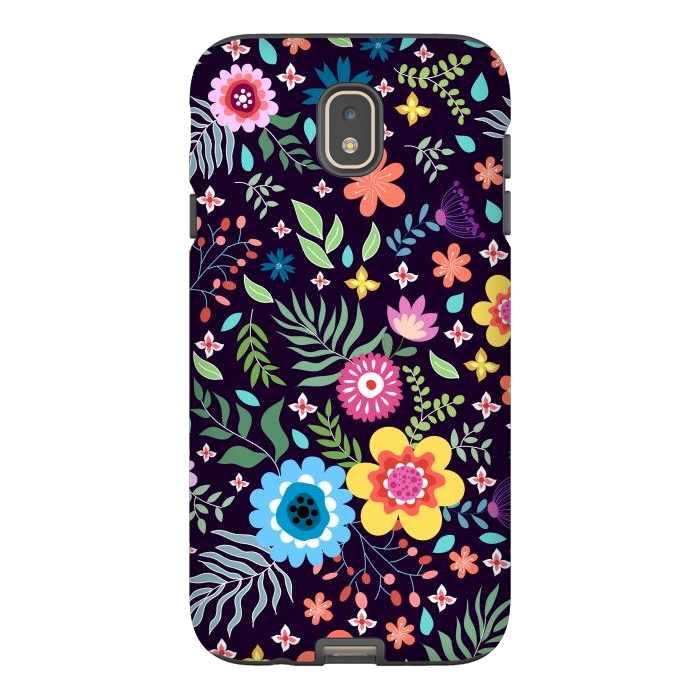 Galaxy J7 StrongFit Colourful Flowers by ArtsCase