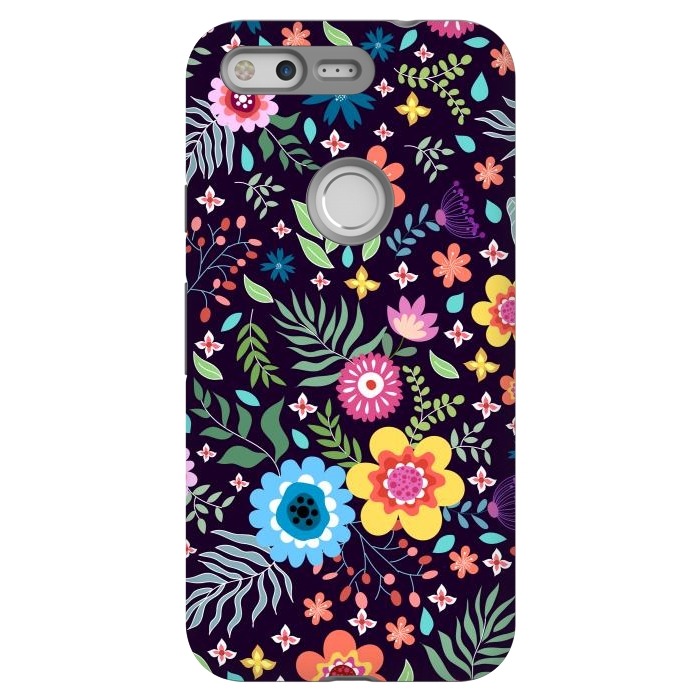 Pixel StrongFit Colourful Flowers by ArtsCase