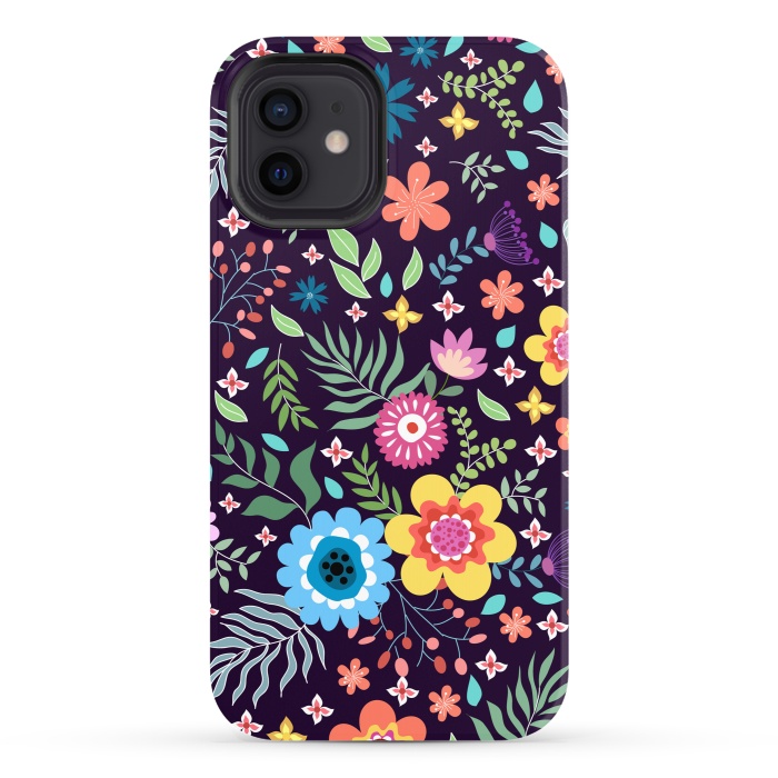 iPhone 12 StrongFit Colourful Flowers by ArtsCase