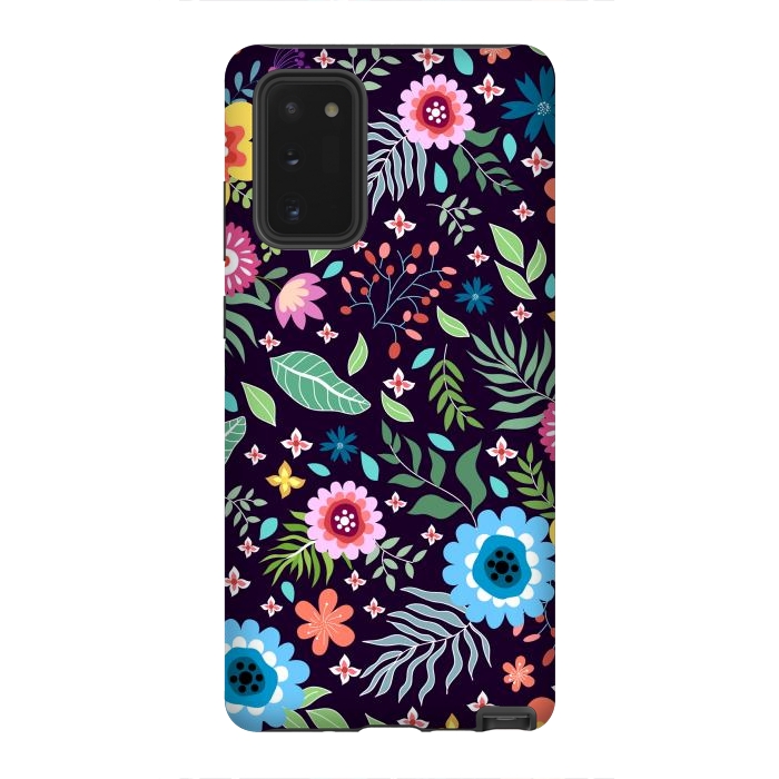 Galaxy Note 20 StrongFit Colourful Flowers by ArtsCase