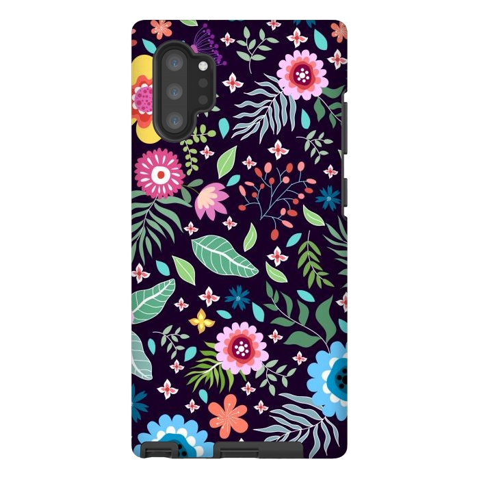 Galaxy Note 10 plus StrongFit Colourful Flowers by ArtsCase