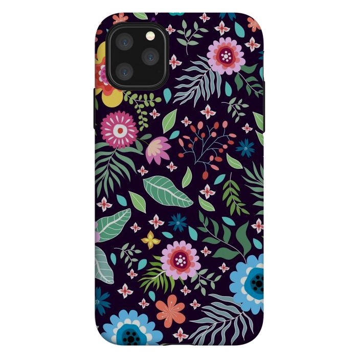 iPhone 11 Pro Max StrongFit Colourful Flowers by ArtsCase
