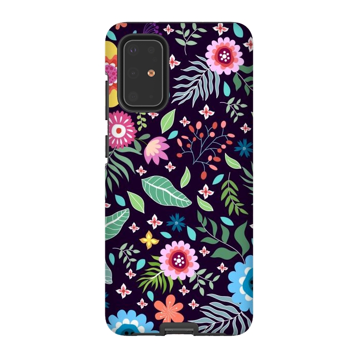 Galaxy S20 Plus StrongFit Colourful Flowers by ArtsCase
