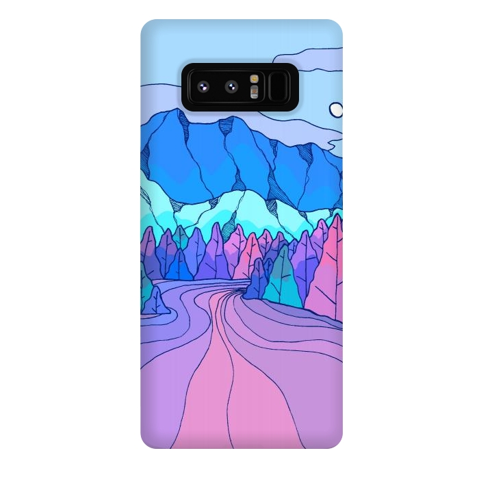 Galaxy Note 8 StrongFit The neon river by Steve Wade (Swade)