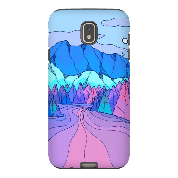 Galaxy J7 StrongFit The neon river by Steve Wade (Swade)