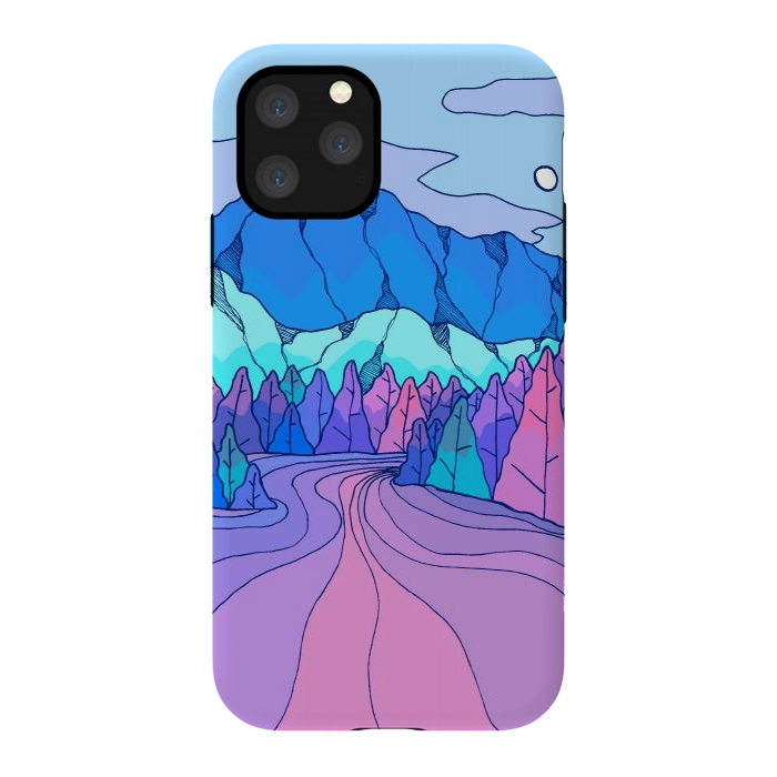 iPhone 11 Pro StrongFit The neon river by Steve Wade (Swade)
