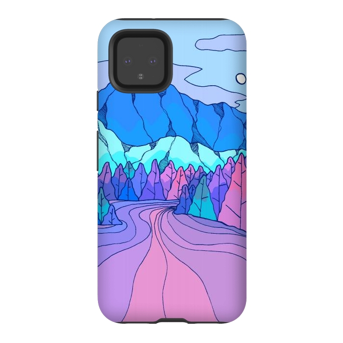 Pixel 4 StrongFit The neon river by Steve Wade (Swade)