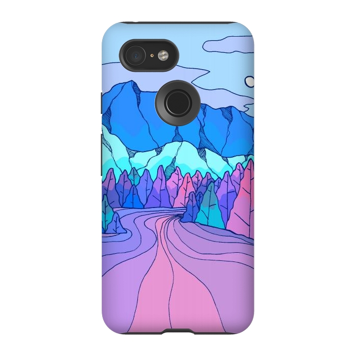 Pixel 3 StrongFit The neon river by Steve Wade (Swade)