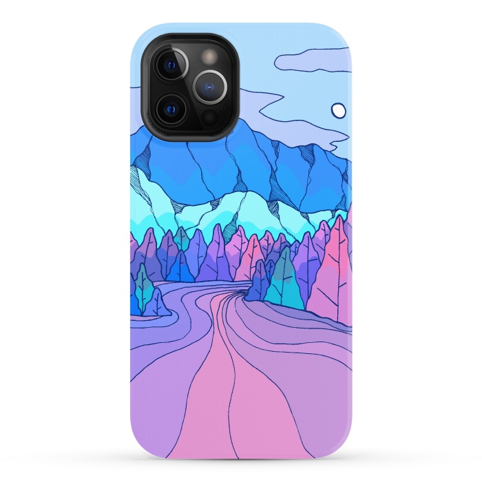 iPhone 12 Pro StrongFit The neon river by Steve Wade (Swade)