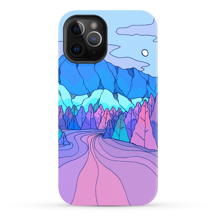 iPhone 12 Pro Max StrongFit The neon river by Steve Wade (Swade)