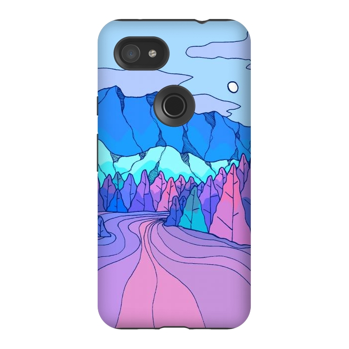 Pixel 3AXL StrongFit The neon river by Steve Wade (Swade)