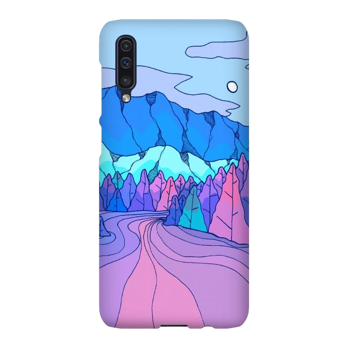 Galaxy A50 SlimFit The neon river by Steve Wade (Swade)