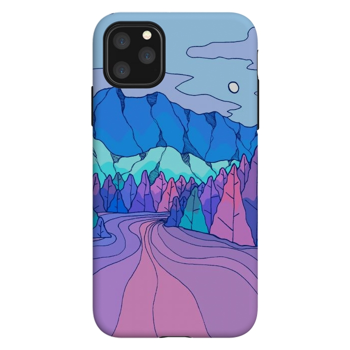 iPhone 11 Pro Max StrongFit The neon river by Steve Wade (Swade)