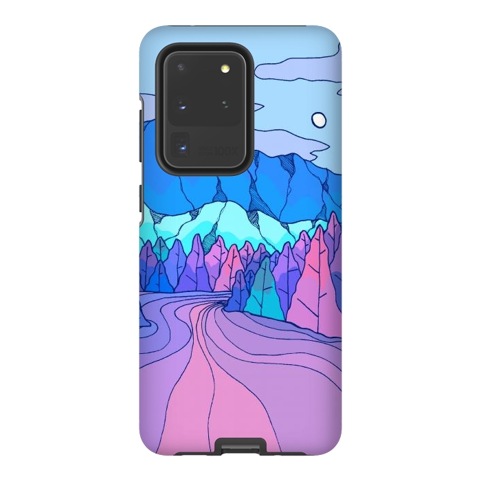 Galaxy S20 Ultra StrongFit The neon river by Steve Wade (Swade)