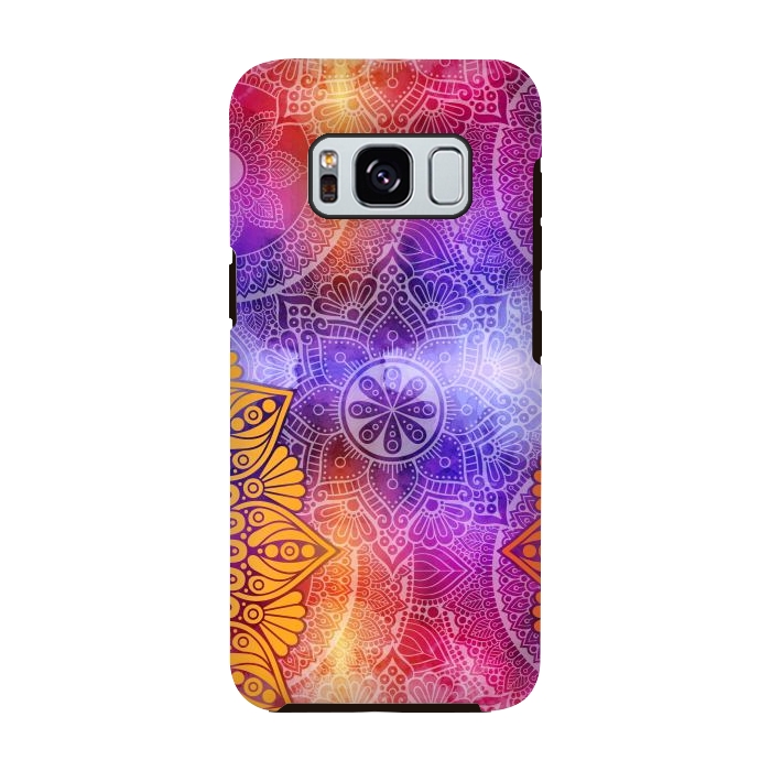 Galaxy S8 StrongFit Mandala Pattern with bright Colors by ArtsCase