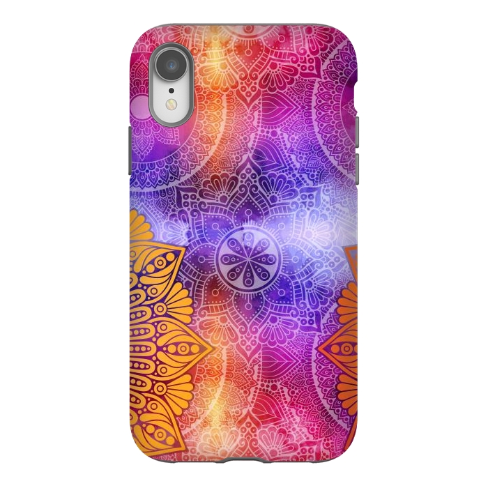 iPhone Xr StrongFit Mandala Pattern with bright Colors by ArtsCase