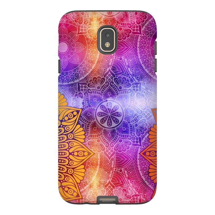 Galaxy J7 StrongFit Mandala Pattern with bright Colors by ArtsCase
