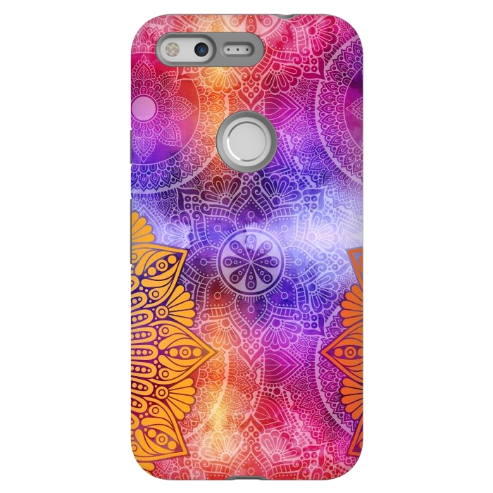 Pixel StrongFit Mandala Pattern with bright Colors by ArtsCase