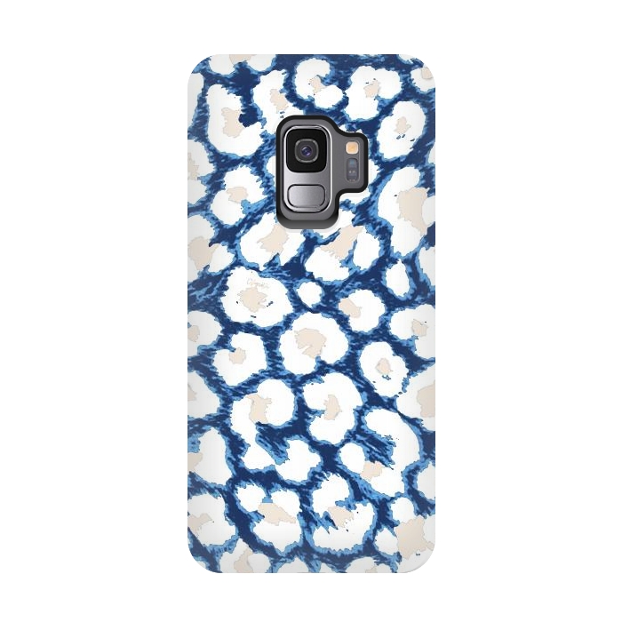 Galaxy S9 StrongFit Blue-Cream Cozy Surface by ''CVogiatzi.