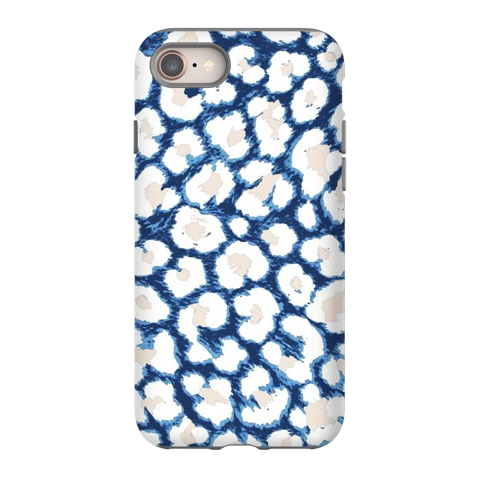 iPhone 8 StrongFit Blue-Cream Cozy Surface by ''CVogiatzi.