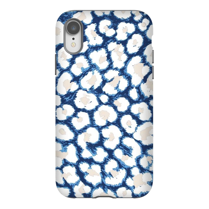 iPhone Xr StrongFit Blue-Cream Cozy Surface by ''CVogiatzi.