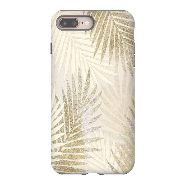 iPhone 7 plus StrongFit Relaxing Palms-Gold by ''CVogiatzi.