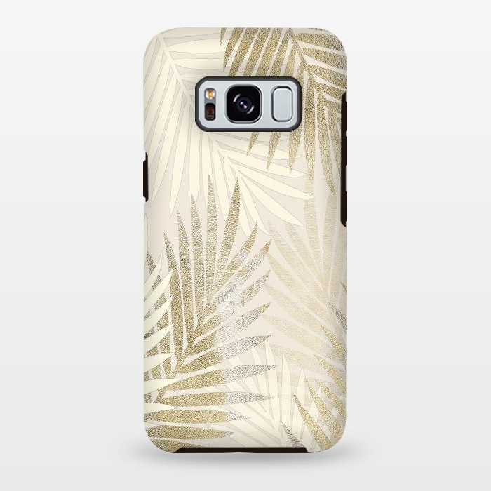 Galaxy S8 plus StrongFit Relaxing Palms-Gold by ''CVogiatzi.