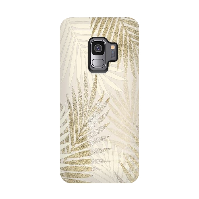 Galaxy S9 StrongFit Relaxing Palms-Gold by ''CVogiatzi.