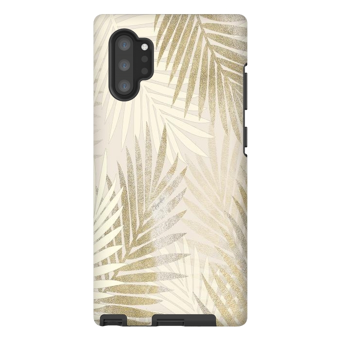 Galaxy Note 10 plus StrongFit Relaxing Palms-Gold by ''CVogiatzi.