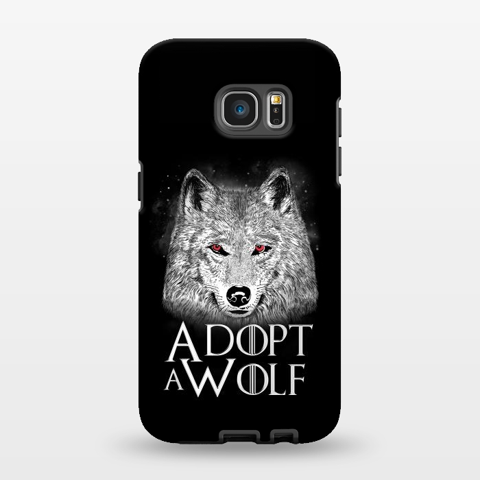 Galaxy S7 EDGE StrongFit Adopt a Wolf by eduely
