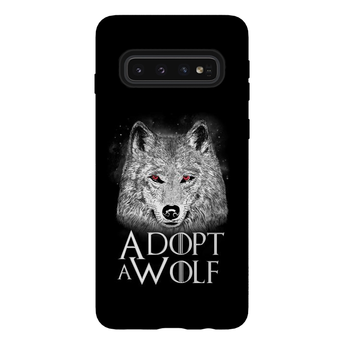 Galaxy S10 StrongFit Adopt a Wolf by eduely