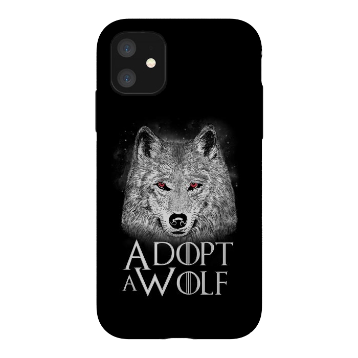 iPhone 11 StrongFit Adopt a Wolf by eduely