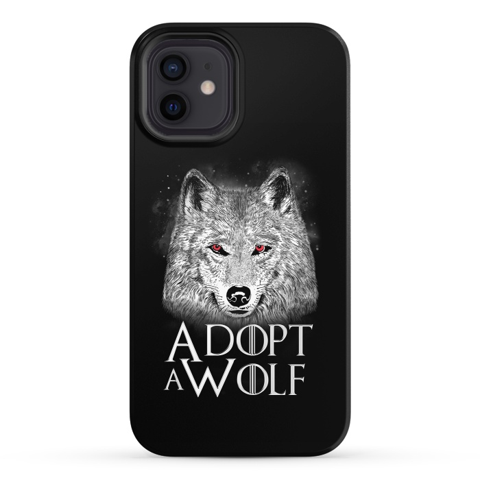 iPhone 12 StrongFit Adopt a Wolf by eduely