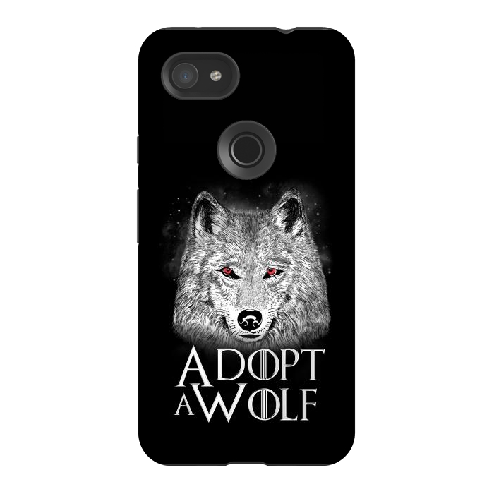 Pixel 3AXL StrongFit Adopt a Wolf by eduely