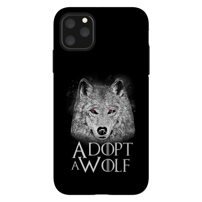 iPhone 11 Pro Max StrongFit Adopt a Wolf by eduely