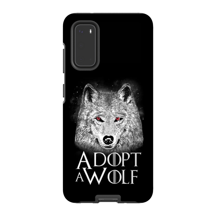 Galaxy S20 StrongFit Adopt a Wolf by eduely