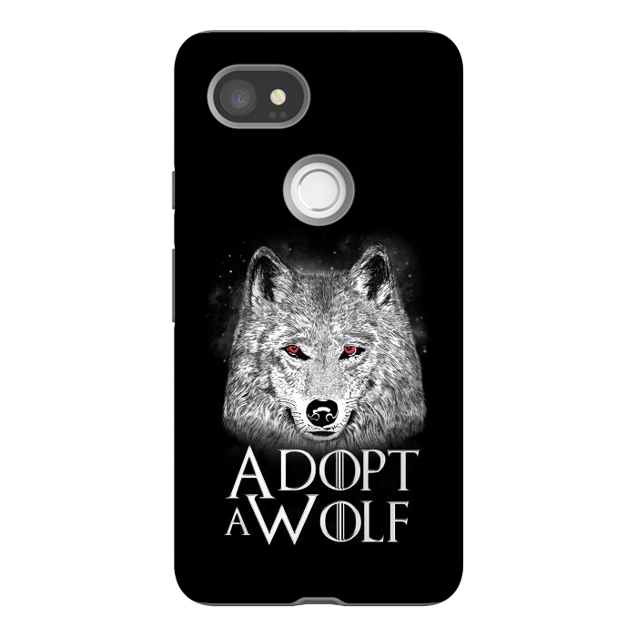 Pixel 2XL StrongFit Adopt a Wolf by eduely