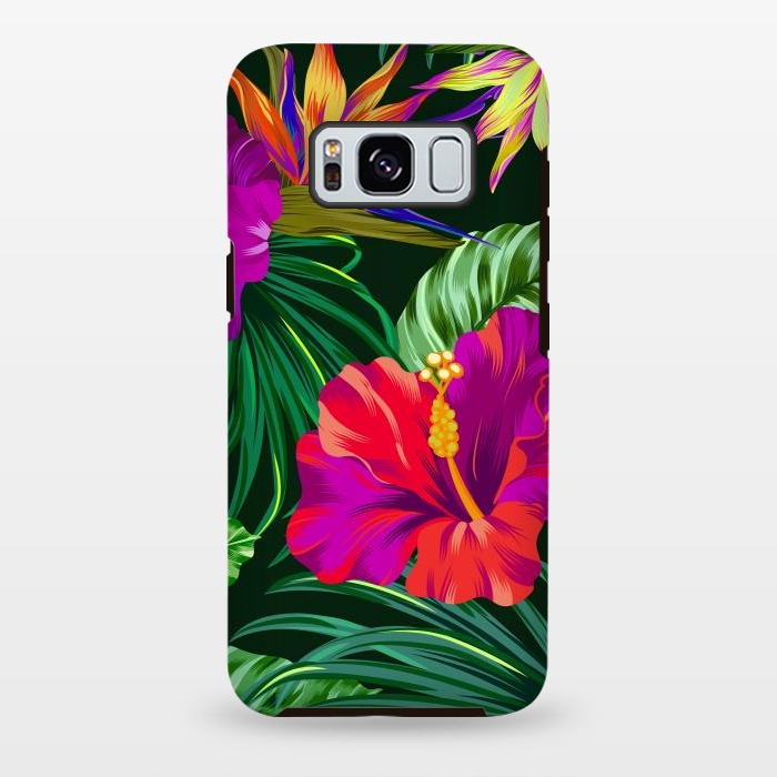 Galaxy S8 plus StrongFit Cute Tropical Floral Pattern XVI by ArtsCase