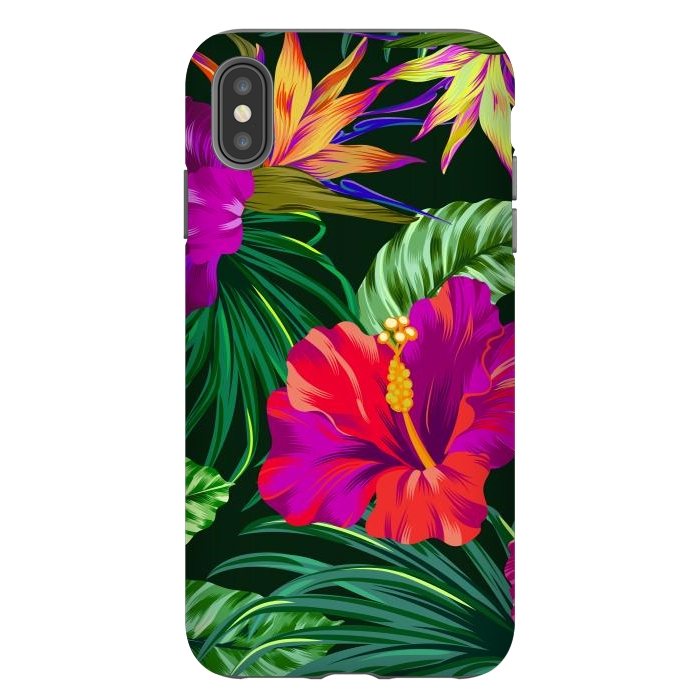 iPhone Xs Max StrongFit Cute Tropical Floral Pattern XVI by ArtsCase