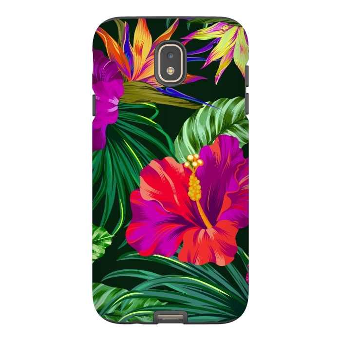 Galaxy J7 StrongFit Cute Tropical Floral Pattern XVI by ArtsCase