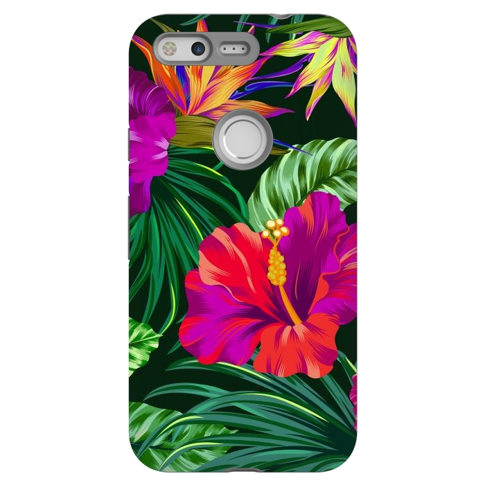 Pixel StrongFit Cute Tropical Floral Pattern XVI by ArtsCase